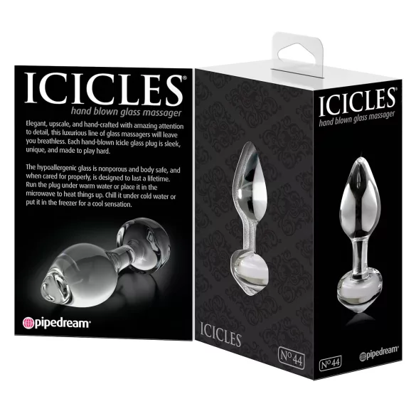 Icicles No. 44 - anustappi - lasi - kartiomainen - läpinäkyvä