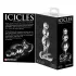 Icicles No. 47 - anustappi - kolmoishelmi - kirkas lasi