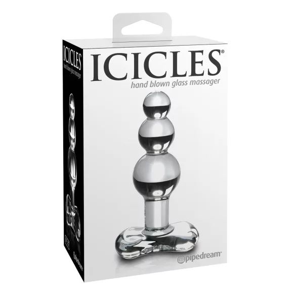 Icicles No. 47 - anustappi - kolmoishelmi - kirkas lasi