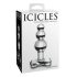Icicles No. 47 - Kolminkertainen Helmi Lasi Anustappi (Läpinäkyvä)