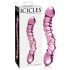 Icicles No. 55 - Kaksipäinen G-piste lasidildo (pinkki)