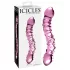 Icicles No. 55 - kaksipäinen G-piste lasidildo - pinkki