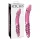 Icicles No. 57 - kaksipäinen lasidildo penis - pinkki