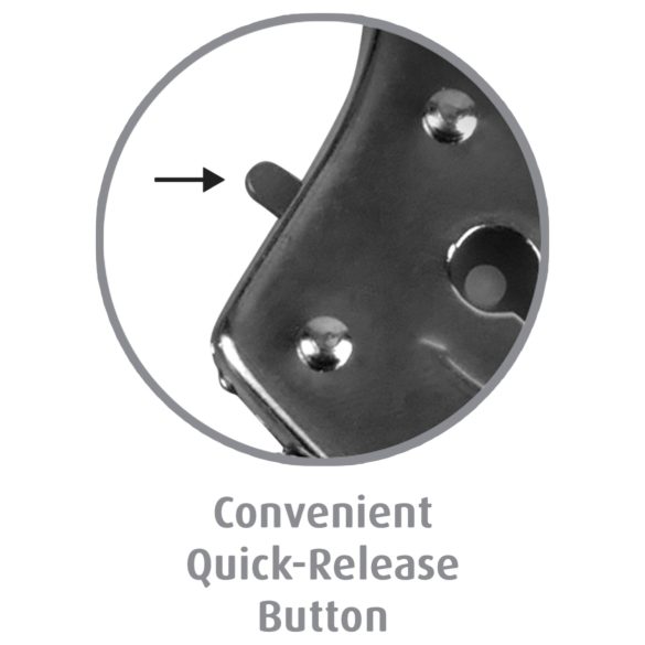 Fetish Fantasy - metallinen käsirauta - hopea