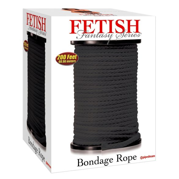 Fetissi Shibari Bondage-köysi - 60m (musta)