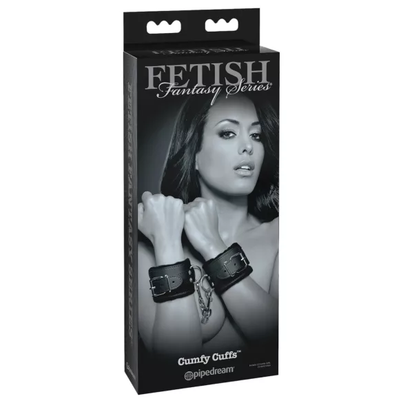 Fetish - käsiraudat - pehmeä sisävuori - musta