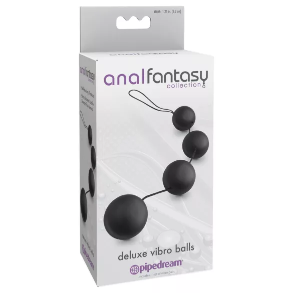 Anal Fantasy - sisäkuulallinen anaalikuulaketju (musta)