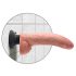 King Cock 9 - Taipuisa Imukuppivibraattori (26 cm) - Luonnollinen
