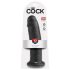 King Cock 10 - imukuppidildo (25 cm) - musta