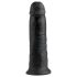 King Cock 10 - imukuppidildo (25 cm) - musta