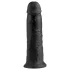 King Cock - dildo imukupilla - 25 cm - musta