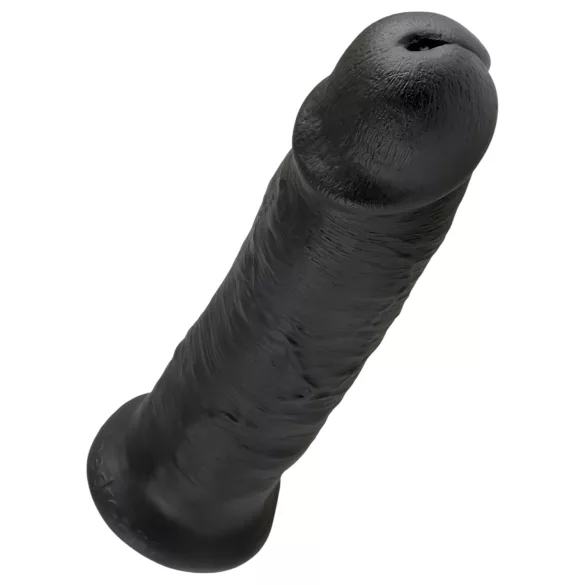 King Cock - dildo imukupilla - 25 cm - musta