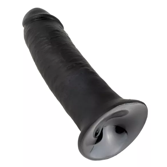 King Cock - dildo imukupilla - 25 cm - musta