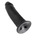 King Cock - dildo imukupilla - 25 cm - musta