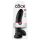 King Cock 9 - musta jättidildo imukupilla (23 cm)