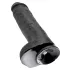 King Cock 11 - dildo imukupilla ja kiveksillä - musta 28cm