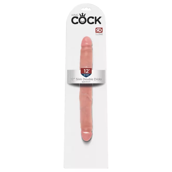 King Cock - tupladildo realistinen - 31 cm - iho