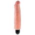 King Cock 7 Stiffy - vedeneristettävä, realistinen vibraattori (18 cm) - luonnollinen