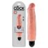 King Cock 7 Stiffy - vedeneristettävä, realistinen vibraattori (18 cm) - luonnollinen