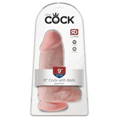 King Cock - dildo imukupilla ja kiveksillä - 23 cm - iho
