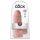 King Cock 9 Paksu - imukupilla varustettu dildo (23cm) - luonnollinen