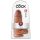 King Cock 9 Chubby - imukupilla, dildo (23cm) - tumma luonnollinen
