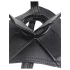 King Cock - Strap-on dildo valjailla - musta 18 cm