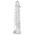 King Cock Clear 8 - Iso dildosarja imukupilla (20 cm)