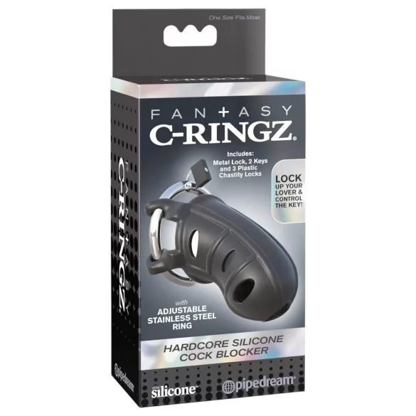 C-Ringz - penisketju silikoninen - musta