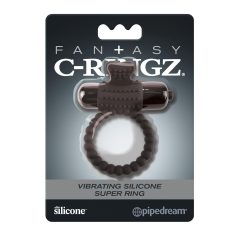 Pipedream Fantasy C-Ringz - vibraattori penisrengas - musta
