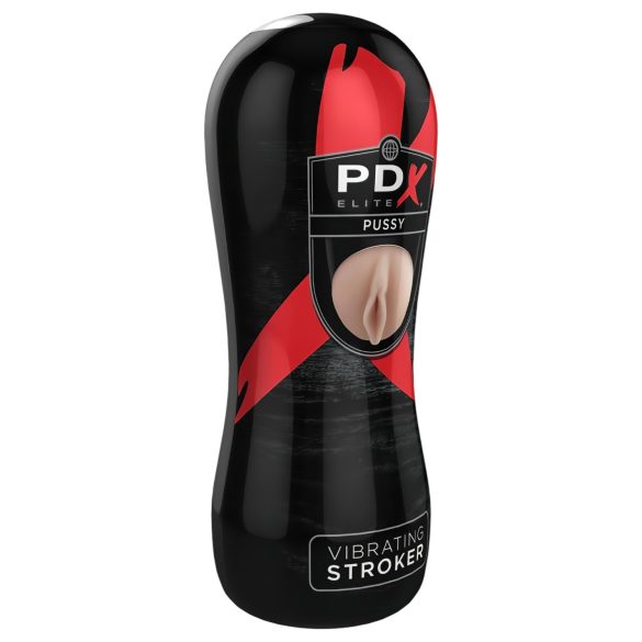 PDX Pussy värisevä tekopimppi - luonnollinen