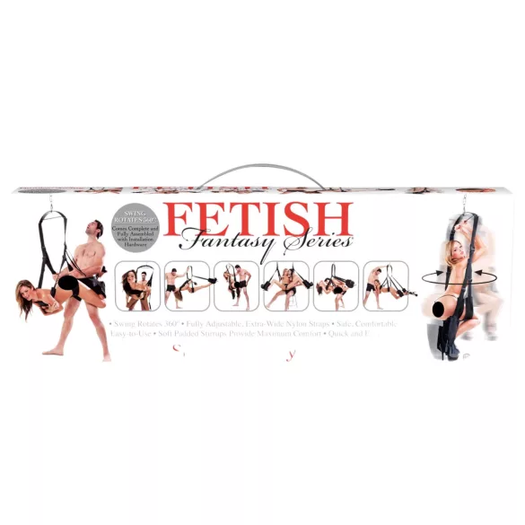 Fetish Fantasy - seksikeinu 360 asteen pyörivä - musta