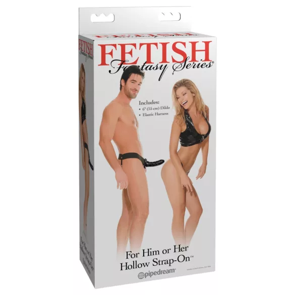 Fetish Fantasy - strap-on ontto dildo - musta