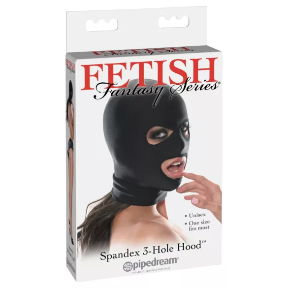 Fetish Fantasy - suihinottolaite naamio - musta
