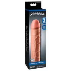   Pipedream - X-TENSION Perfect 2 - aidonnäköinen penisjatke (20,3 cm, luonnonväri)
