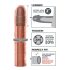 X-TENSION Perfect 3 - Aidon tuntuinen penisholkki (22,8 cm) - luonnollinen