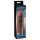 X-TENSION Mega 2 - aidon tuntuinen penisholkki (20,3 cm) - tumma luonnonsävy