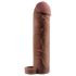 X-TENSION Perfect 2 - Penisrengas ja -hiha (19cm) - tumma luonnollinen