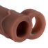 X-TENSION Perfect 2 - Penisrengas ja -hiha (19cm) - tumma luonnollinen