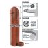 X-TENSION Perfect 2 - Penisrengas ja -hiha (19cm) - tumma luonnollinen