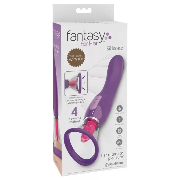 Pipedream - Fantasy - ladattava, 3-in-1 nuolukone (liila)