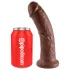 King Cock - dildo 20 cm - ruskea