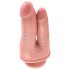 King Cock Kaksinkertainen Penetraattori - aidon tuntuinen tupladildo (luonnollinen)