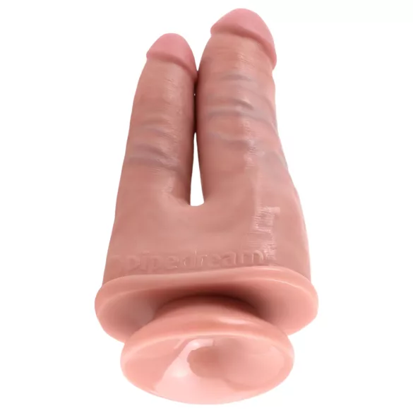 King Cock - tupladildo realistinen - ihovärinen