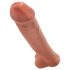 King Cock 15 - jättidildo (38 cm) - tumma luonnonväri