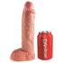 King Cock Strap-on 10 - ontto kiinnitettävä dildo 25 cm