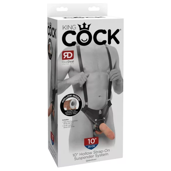King Cock - Strap-on dildo ontto - 25 cm