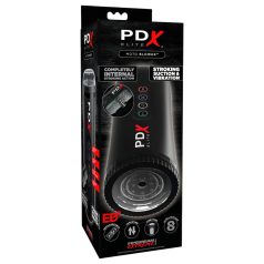   PDX Moto Blower - imumasturbaattori - tärisevä, imevä - musta