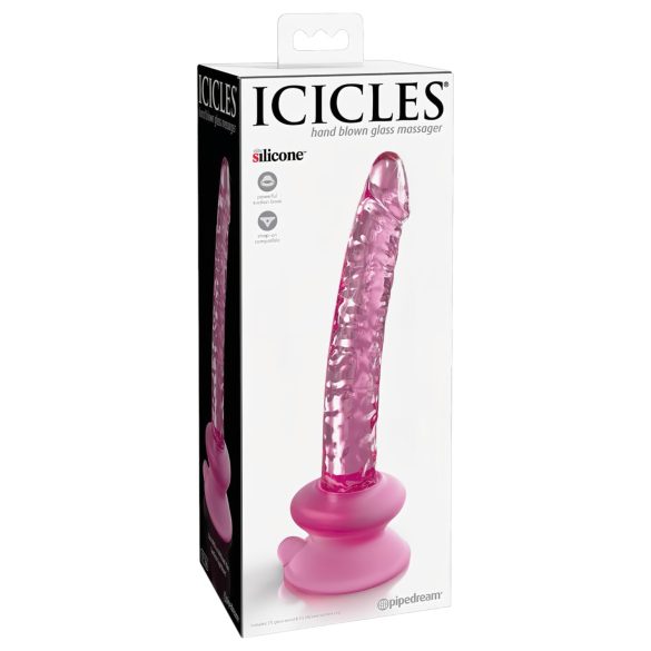 Icicles No. 86 - Penislasinen dildo (vaaleanpunainen)