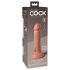King Cock Elite 6 - imukupilla varustettu, realistinen dildo (15cm) - luonnollinen